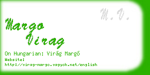 margo virag business card