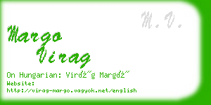 margo virag business card